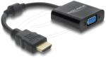 Delock HDMI Átalakító VGA Fekete DL61077 (DL61077)
