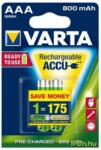 VARTA LongLife mikro ceruza akku (AAA) 800mAh 2db