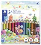 STAEDTLER Színes ceruza készlet háromszögletű Noris Colour 24 különböző szín