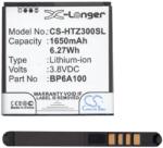 Cameron Sino HTC Desire 300 CAMERON SINO Li-Ion akku 3.8V/1650mAh, HTC 35H00190-09M kompatibilis, FEKETE (CS-HTZ300SL)