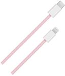 BlackBird USB 2.0 Type C Lightning Töltő/adat Rózsaszín 1m BH1589 (BH1589)