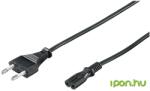 Goobay 230V Piskóta Tápkábel Fekete 3m 95038 (95038)