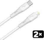 AVAX USB 2.0 Type C Lightning Töltő/adat Fehér 1.5m CB4304 (CB4304)