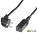 Roline 230V-os IEC Tápkábel Fekete 2m 19.08. 1552-14 (19.08.1552-14)