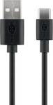 Goobay USB 2.0 Type C Átalakító Fekete 3m 59124 (59124)