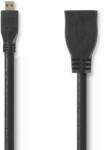 Nedis Micro HDMI Átalakító Fekete 20cm CVGP34790BK02 (CVGP34790BK02)