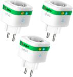 NOUS set 3 prize inteligenta wifi nous a7z, 16a - zigbee 3.0, monitorizare consum, compatibila alexa google (95-A7Z-3pc)