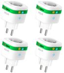 NOUS set 4 prize inteligenta wifi nous a7z, 16a - zigbee 3.0, monitorizare consum, compatibila alexa google (95-A7Z-4pc)