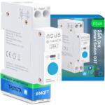 NOUS siguranta inteligenta nous d3t, 25a, tasmota, 1 canal, monitorizare energie, montare pe sina din, esp32 (95-D3T)