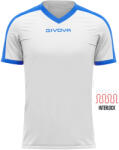 Givova Tricou Fotbal Givova Revolution - Poliester Interlock - Alb/Albastru, S (MAC04-0302-s)
