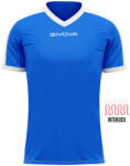 Givova Tricou Fotbal Givova Revolution - Poliester Interlock - Albastru/Alb, 3XL (MAC04-0203-3xl)