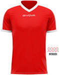Givova Tricou Fotbal Givova Revolution - Poliester Interlock - rosu/alb, 2XL (MAC04-1203-2xl)