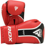 RDX Mănuși Box RDX Aura Plus T-17 Piele Maya Hide MG-3 - Rosu/Negru, 12oz (BGR-T17RB-12oz)