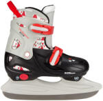 Nijdam Patine Hockey Reglabile Nijdam Hosa, junior - negru/gri/Rosu, 30-33 (3071-ZGR-30-33)