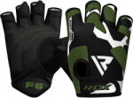 RDX Mănuși Fitness RDX F6 Sublimation Lycra Brevetată Cauciuc 3MM - negru/verde, XL (WGS-F6GN-xl)