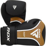 RDX Mănuși Box RDX Aura Plus T-17 Piele Maya Hide MG-3 - Negru/Auriu, 10oz (BGR-T17BGL-10oz)