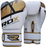 RDX Mănuși Box RDX F7 Quadro Dome Alb/Auriu Roșu - Alb/Auriu, 12oz (BGR-F7GL-12oz)