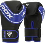 RDX Mănuși Box Copii RDX ROBO Piele Maya Hide Shell Shock GEL - Albastru inchis/Negru, 6oz (JBG-4U-6ozinchisnegru)