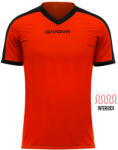 Givova Tricou Fotbal Givova Revolution - Poliester Interlock - Rosu/Negru, L (MAC04-0110-l)