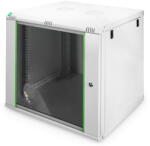 ASSMANN Cabinet Rack DIGITUS DN-19 12U-6/6-EC, de perete, 19 inch, 12U, dimensiune 600 x 600 mm, usa sticla, Gri deschis (DN-19 12U-6/6-EC)