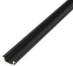 Phenom Profil Aluminiu LED Phenom Incastrat 2m Sina Tip U Canal Aluminiu Negru (GLB_41011A2-BK)