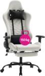 Kondela Irodai/gamer szék, fehér/fekete, teherbírás 150 kg, PAPIBAS (0000404182)