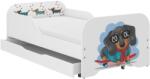  MIKI gyerekágy 160x80cm matraccal és ágyneműtartóval - Tappancs - zöld