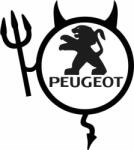 Image Autómatrica, IMAGE, Dracusor PEUGEOT, fekete, 19 x 21 cm (STICKIMG2819)