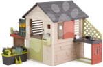 Smoby Căsuță de joacă pentru roluri Nature Playhouse&Kitchen Life Smoby cu bucătărie, extensibilă, cu filtru UV pentru 24 luni (SM810306-L) Casuta pentru copii
