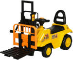 HOMCOM Tractor Jucărie pentru Copii cu Spațiu de Depozitare Sub Scaun, Roți cu Bandă de Rulare, Design Realist, Verde și Negru | Aosom Romania (370-245V00YL)