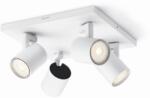 Philips Spoturi LED Philips myLiving Runner 4, 12 W, alb, dimabile, cu 4 capete rotative (5309431P0)