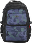 DACO Ghiozdan scoala Daco GH5011, 4 compartimente, 46 x 33 x 18 cm, Verde inchis/negru (GH5011)