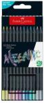 Faber-Castell Black Edition Színes ceruza készlet háromszögletű 12 metál szín (116415)