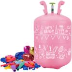 Ricokids 799001 Hélium palack 0, 20 m3, 30 léggömb és 40 m szalag, rózsaszínű
