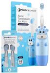 Nordics Set - Periuță de dinți sonică pentru copii Girafă, albastră + Capete de rezervă, albastre, 2 bucăți