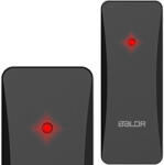 BALDR Időjárás állomás külső érzékelő, BALDR, fekete, vezeték nélküli, 433, 92 MHz, 60 m hatótáv, elemes (2 × AA, nem tartozék), kompatibilis: Berdsen BD-910/BD-907/BD-908/BD-909/BD-906 (TE392200)