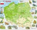 TACTIC Ukladanka Map Poland Physical Animal Maxi