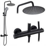 Rea Coloana de dus cu termostat Rea Lungo negru mat (REA-P6733)