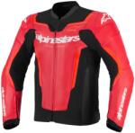Alpinestars Geacă de piele pentru motocicletă Alpinestars GP Force V2 Airflow roșu fluo-negru-alb (AIM100-1237)