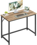 VASAGLE Íróasztal 100 × 50 × 76 cm karamell barna-fekete színben (LWD041K01) - tutihome