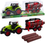 LEAN Toys Traktor pótkocsis fa szállító készlet (24796)
