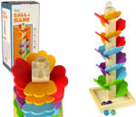 LEAN Toys Fa golyópálya színes levelekkel (13241)