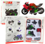 LEAN Toys Összeszerelhető motormodell zöld és piros színben (23172)