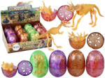 LEAN Toys Kibontható dinoszauritos tojás, színes (16304)