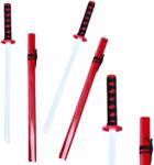 LEAN Toys Fa katana, 70 cm, piros, pochvával (22124)