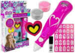 LEAN Toys Lányok körömdekor készlet, csillámporral (8507)