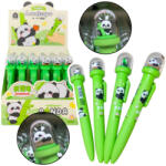 LEAN Toys Zöld panda mintás zselés toll, kék tinta (21548)