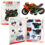 LEAN Toys Zöld-narancssárga motor modell (DIY) (23171)