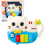 LEAN Toys Kék fényes-hangú mini pianínó kotka formában (22880)