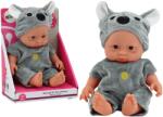 LEAN Toys Kicsi babusko koala szürke ruhában (17733)